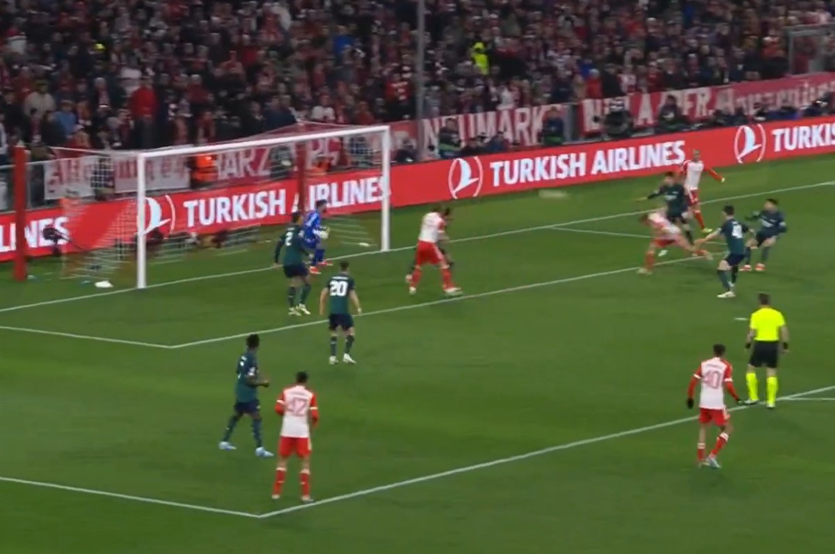 Video: Arsenal players asleep as Joshua Kimmich gives Bayern Munich lead