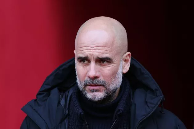 Pep Guardiola pictured in 2024