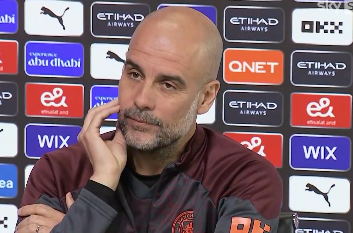 Pep Guardiola has claimed Manchester City are in “big, big trouble”