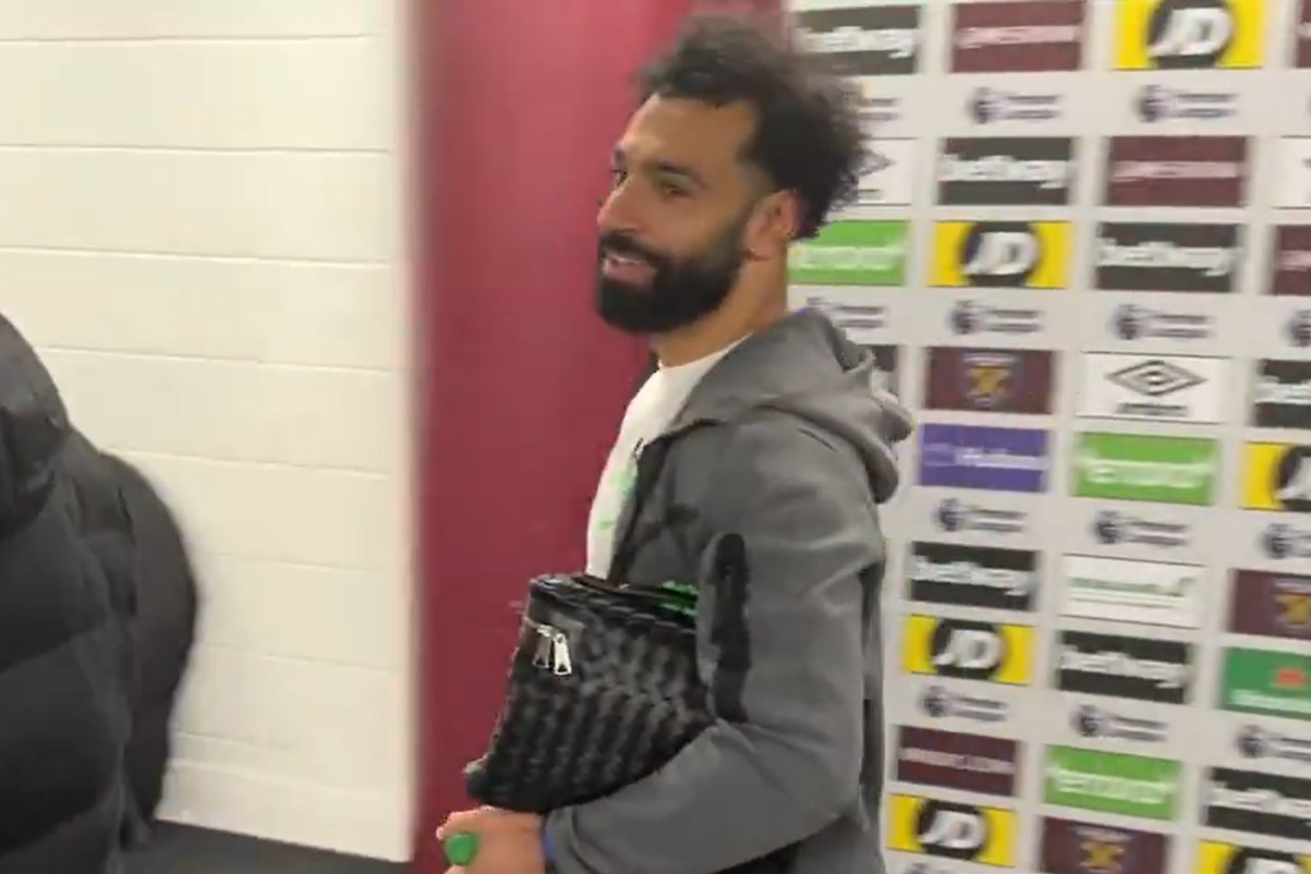 Video: Liverpool fans won’t believe what Mohamed Salah said in mixed zone after Klopp incident