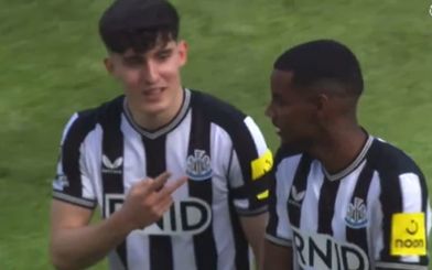 Video: Newcastle star spotted mocking Spurs defender