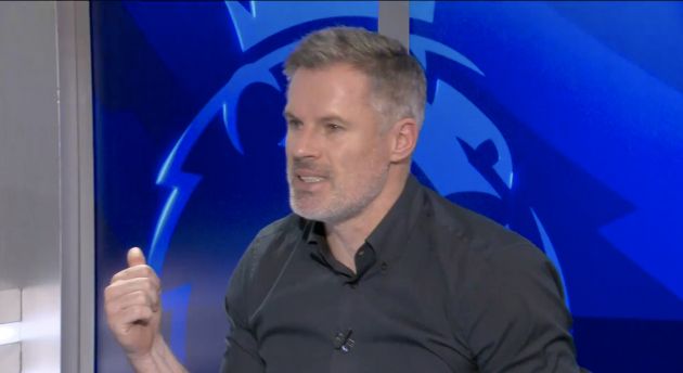Jamie Carragher talking on Sky Sports.