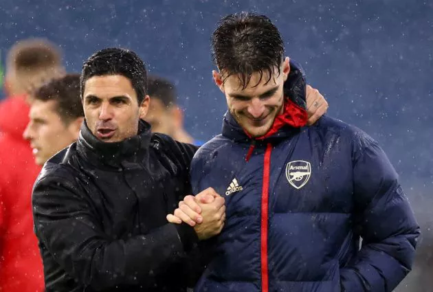 burnley arsenal mikel arteta declan rice