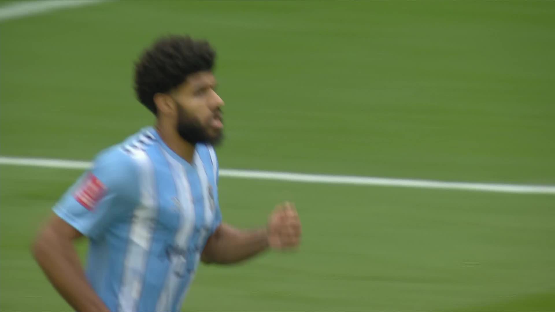 Video: Simms gets one back for Coventry City with a lovely finish