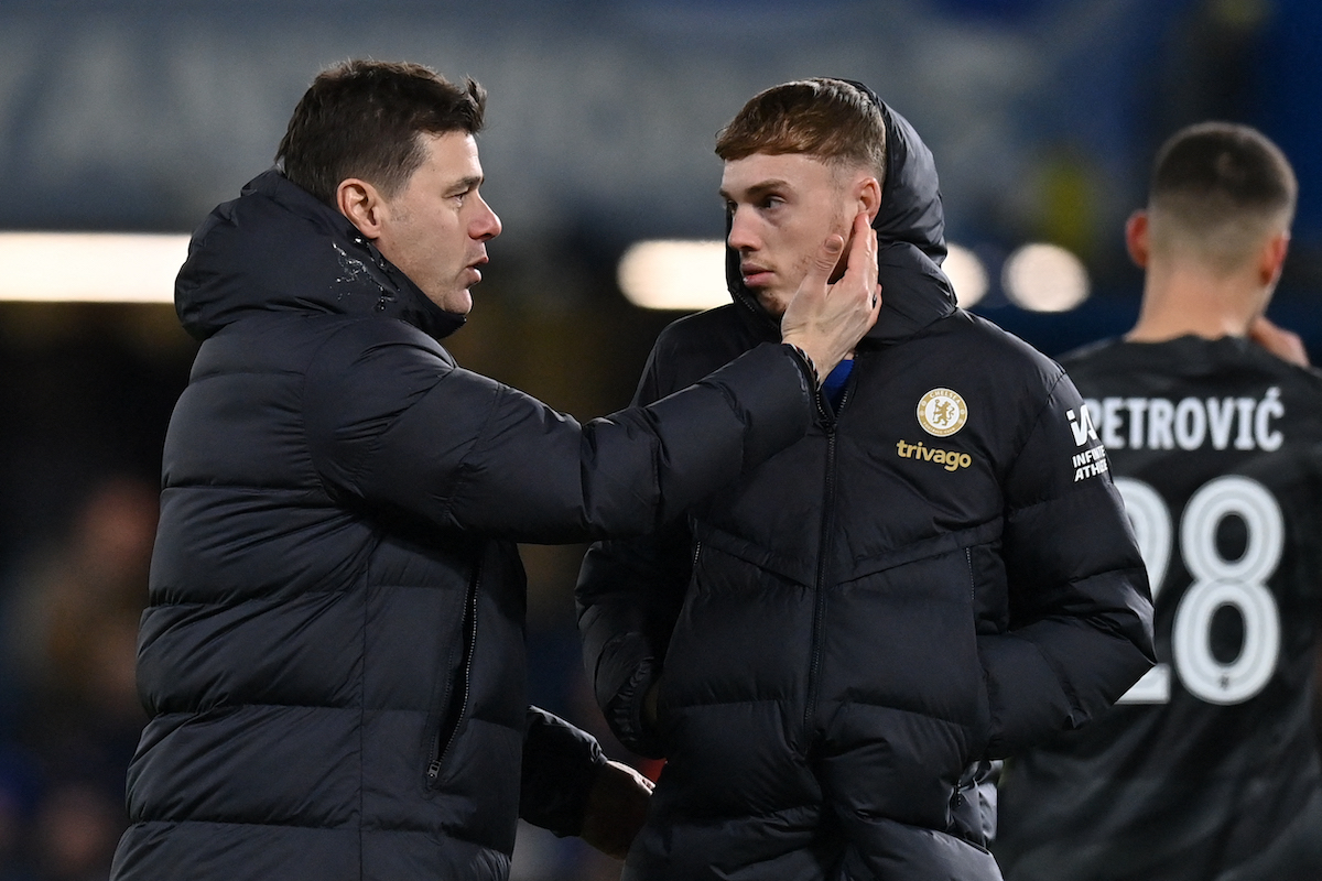 Cole Palmer reacts after Mauricio Pochettino and Chelsea part ways
