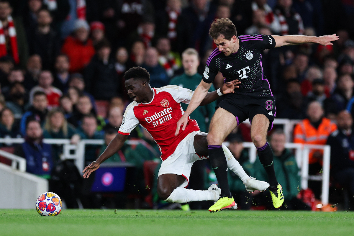 Stan Collymore believes Bukayo Saka dived to win a penalty against Bayern Munich.