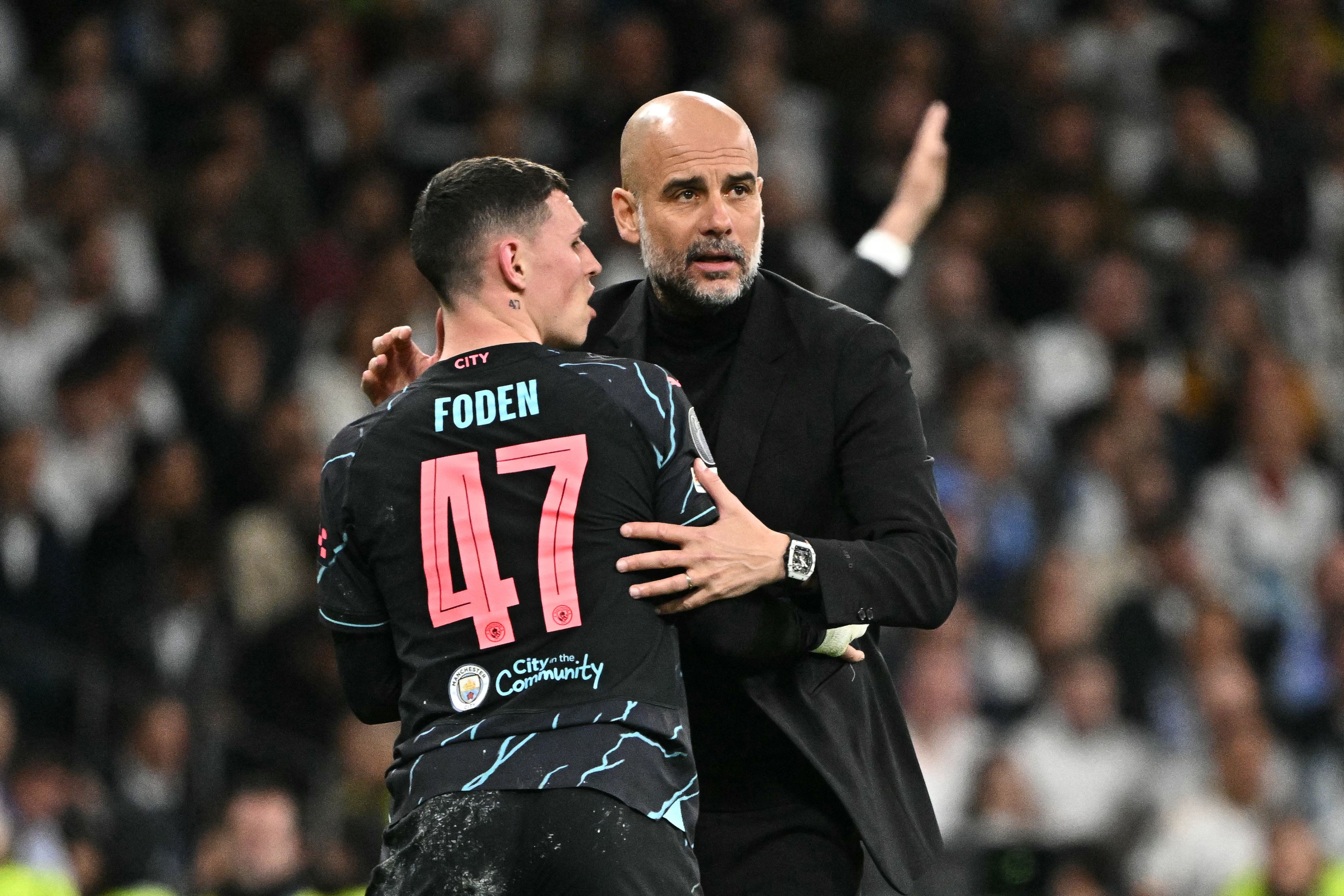 Phil Foden is angry with Pep Guardiola