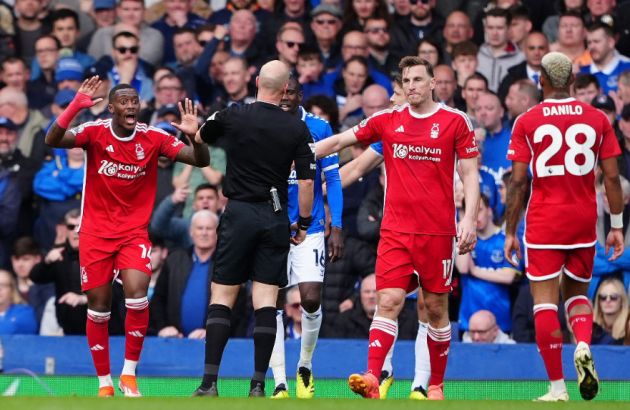 Nottingham Forest were left fuming by the officiating
