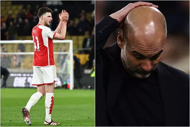 rice arsenal guardiola man city