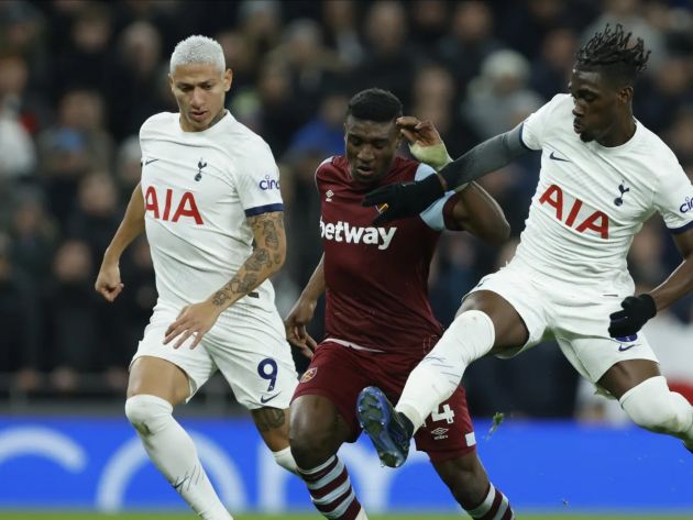 Richarlison and Bissouma in action for Tottenham.