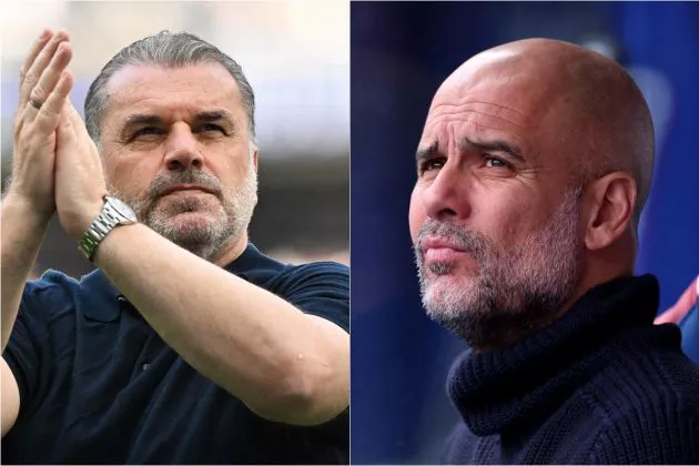 Ange Postecoglou Tottenham Pep Guardiola Manchester City