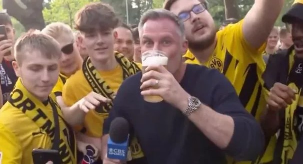 Jamie Carragher enjoyed his time with Borussia Dortmund fans last week