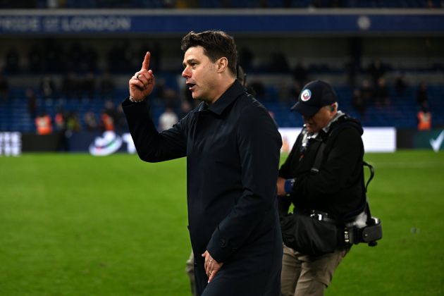 Mauricio Pochettino celebrates win against Tottenham.