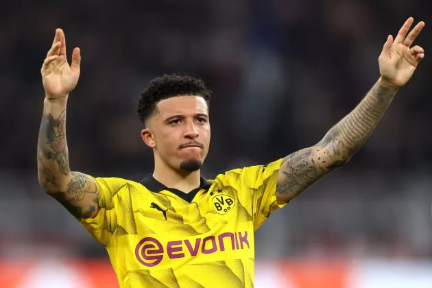 Jadon Sancho Borussia Dortmund Champions League Man United Premier League