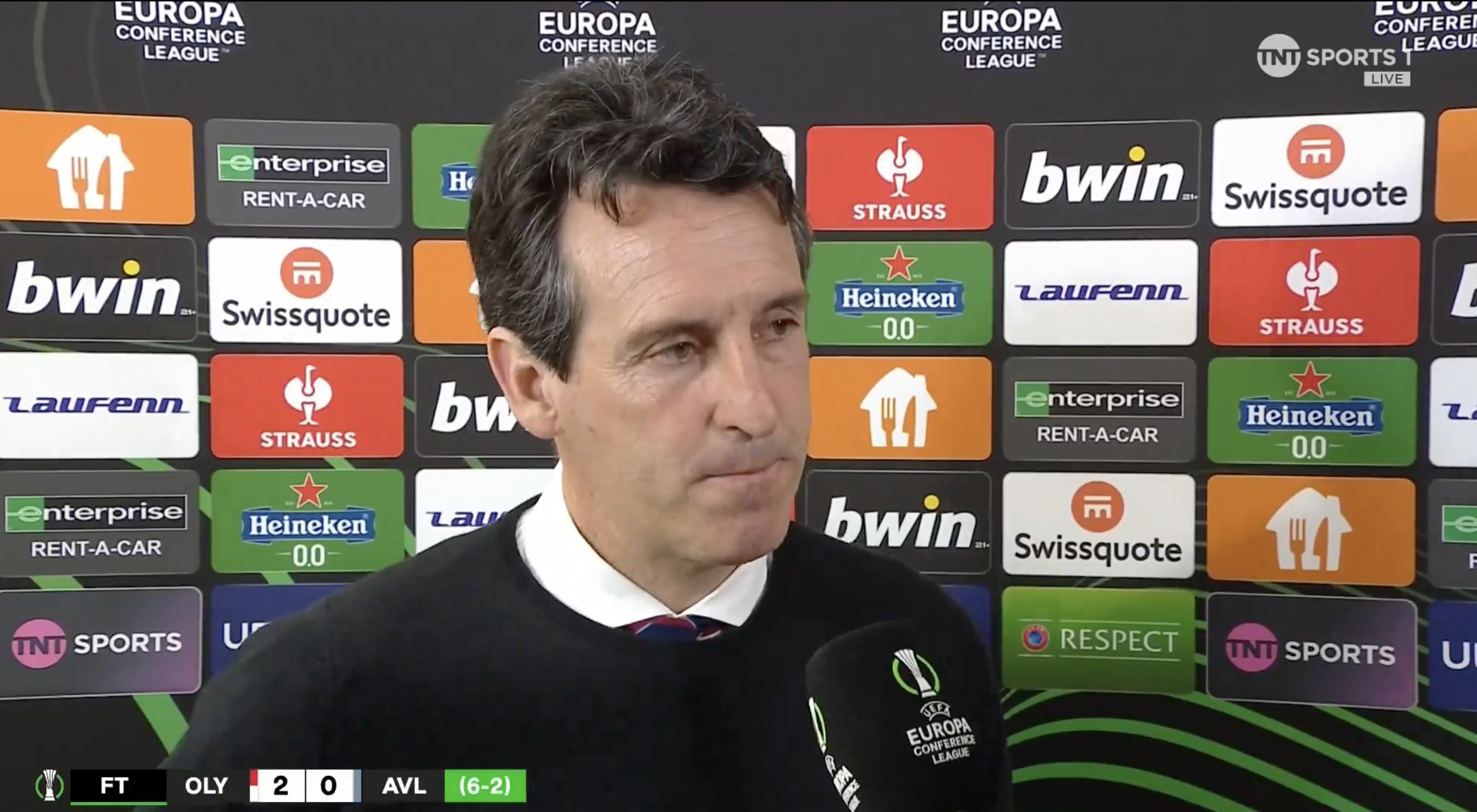 Video: “We are in a process” – Unai Emery reacts to Olympiakos defeat