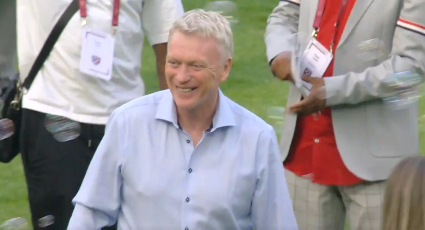 Video: David Moyes gets fabulous send-off from West Ham fans