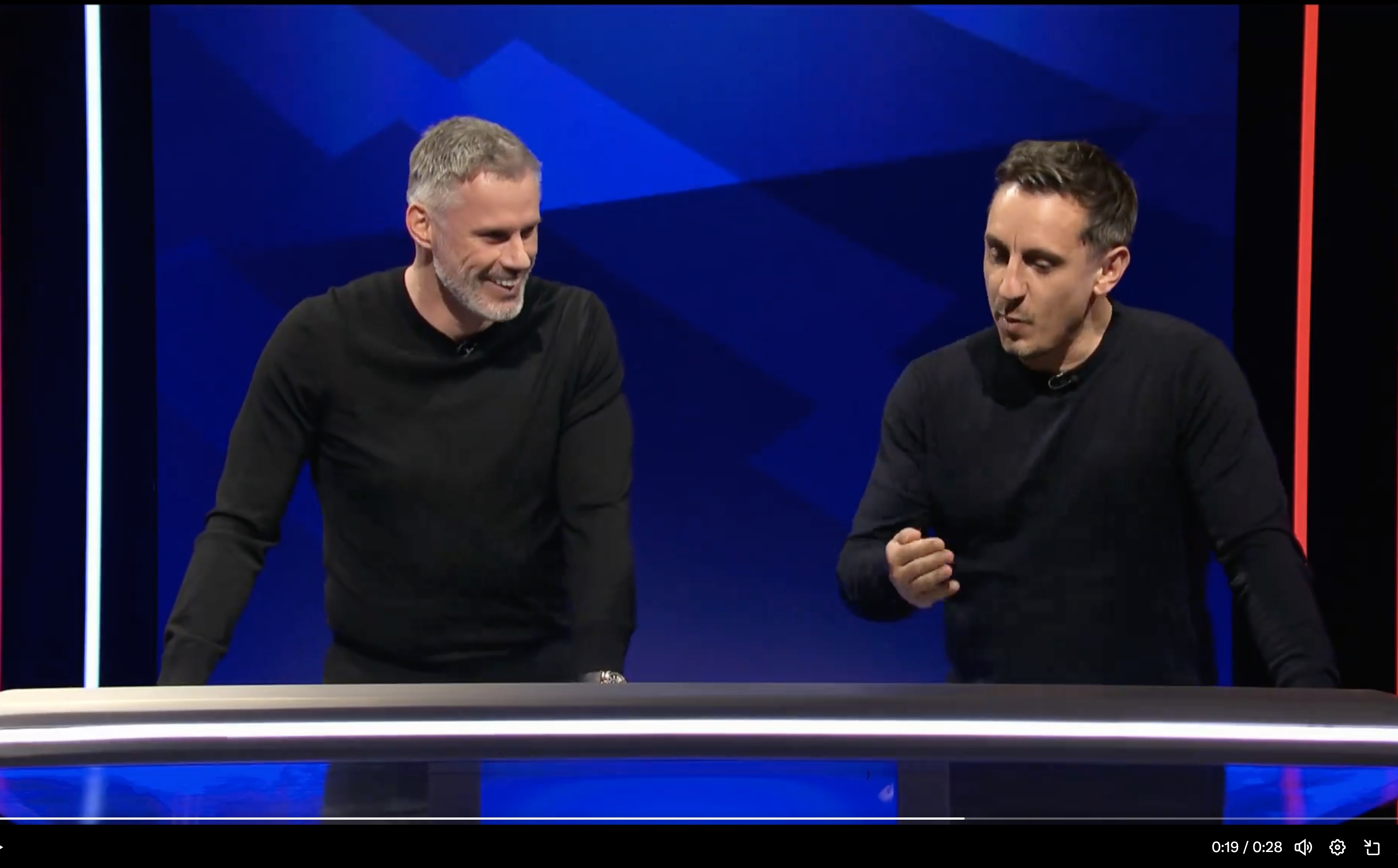 (Video) – Jamie Carragher and Gary Neville praise Aston Villa