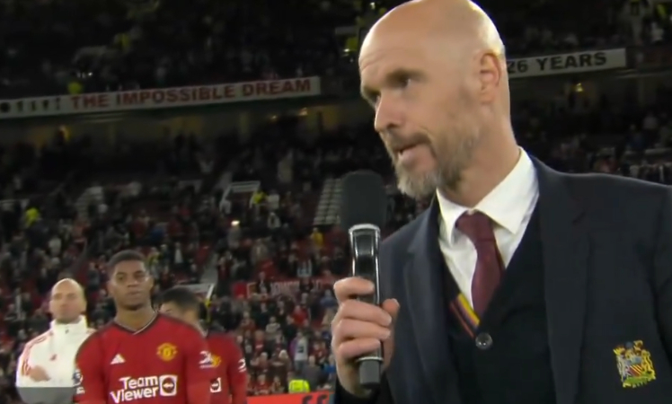 Video: Ten Hag booed by Man United fans during Old Trafford speech