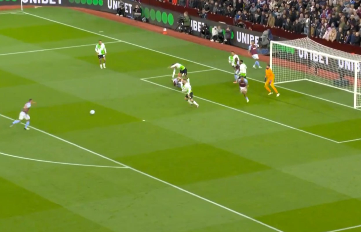 Video: Ollie Watkins bullies Liverpool star as Aston Villa equalise