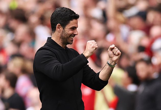 arsenal bournemouth arteta celebration