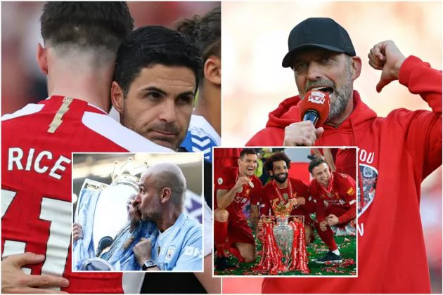 arteta klopp guardiola salah