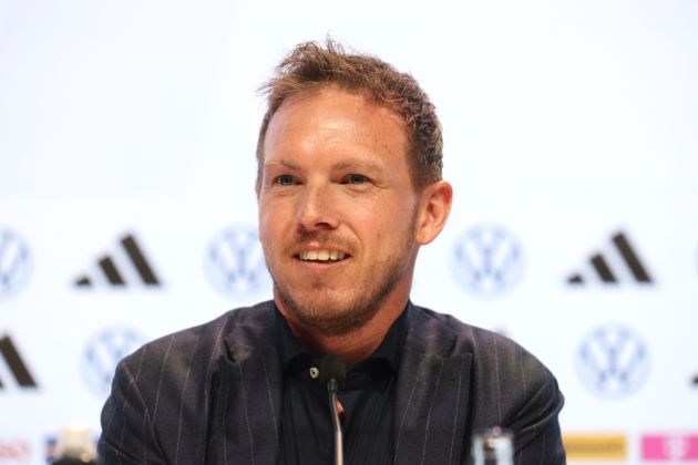 Julian Nagelsmann pictured at a press conference on May 16, 2024