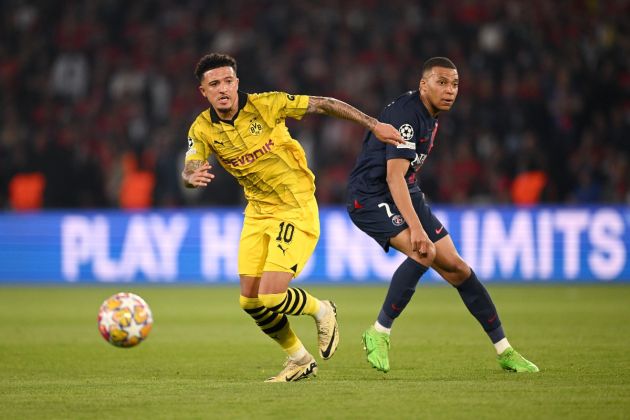 jadon sancho kylian mbappe ucl