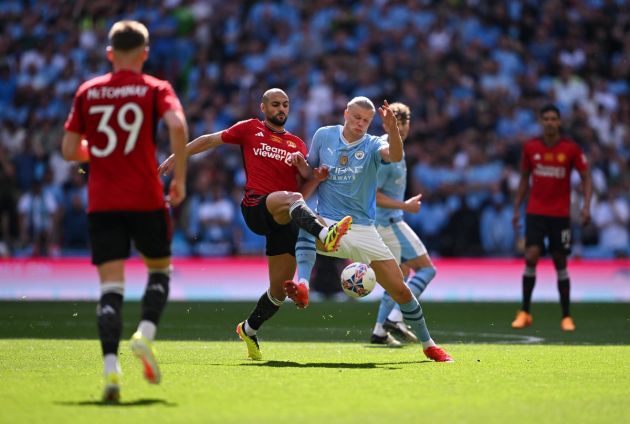 man city v man utd amrabat haaland