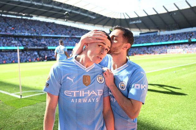 manchester city phil foden and bernardo silva 2024