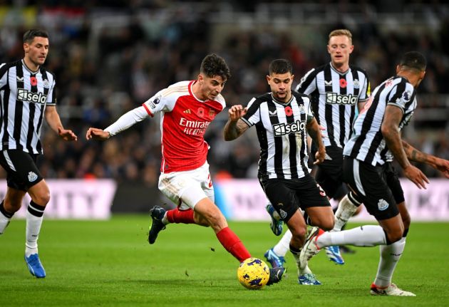 newcastle arsenal kai havertz bruno guimaraes