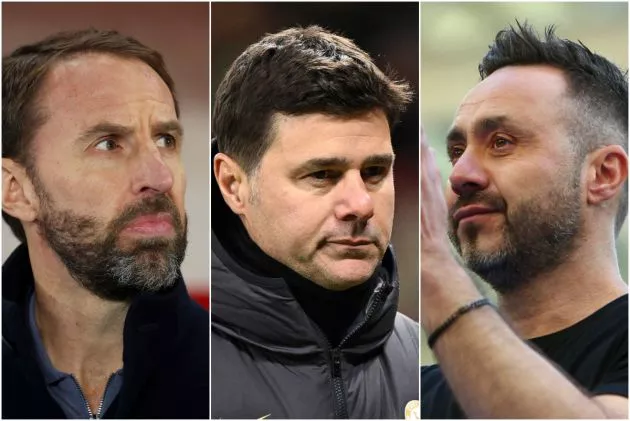 southgate pochettino de zerbi managers