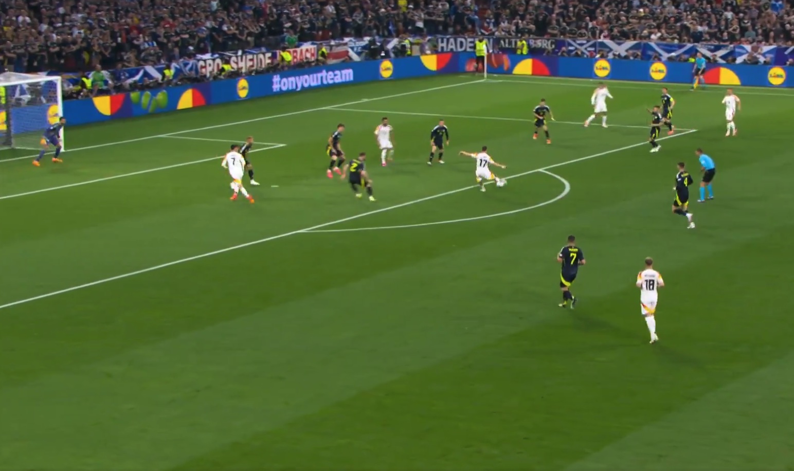 (Video) Florian Wirtz scores first goal of Euro 2024 as Real Madrid target breaks Germany record