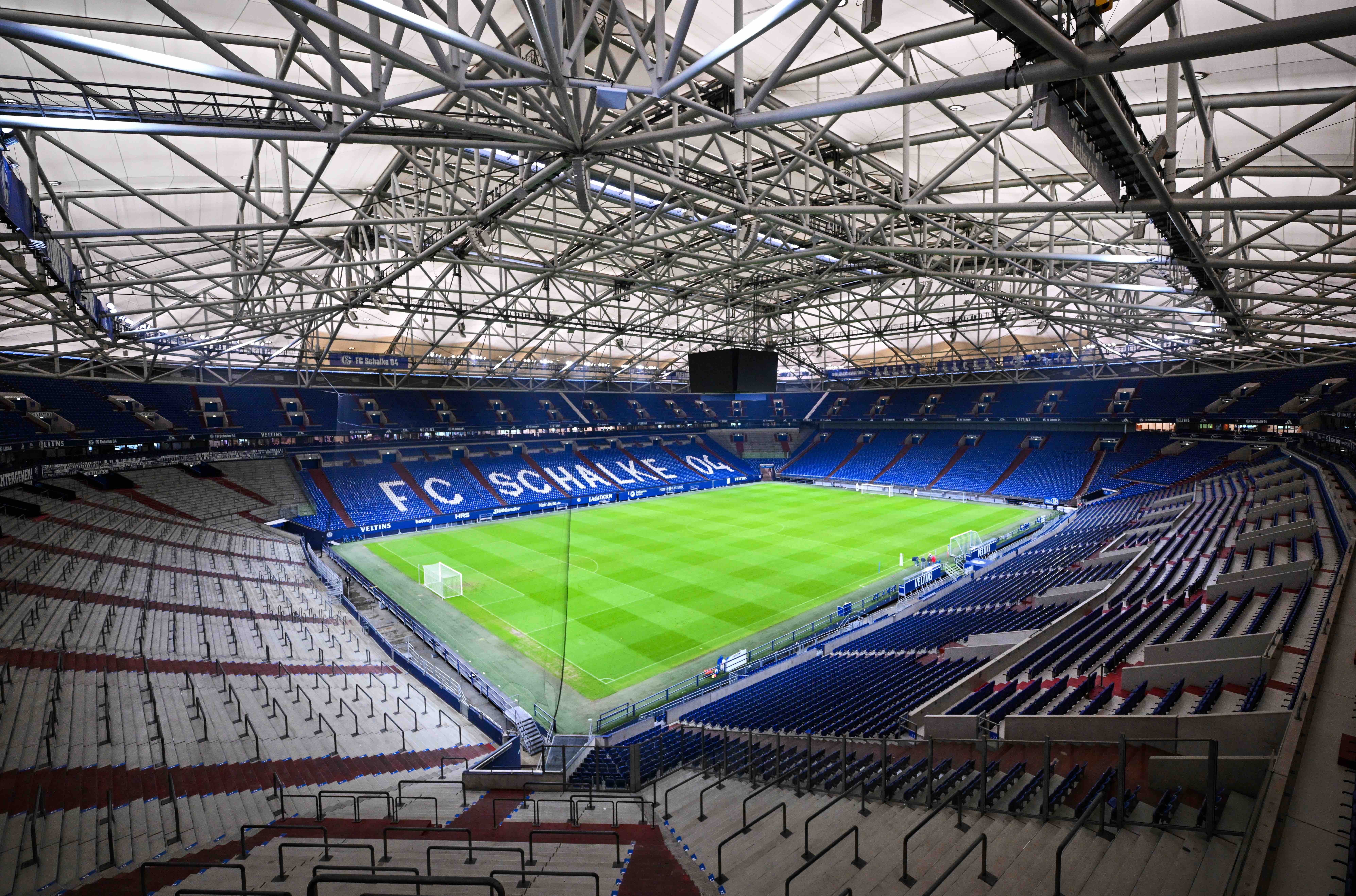 A photo of Schalke's stadium in Gelsenkirchen