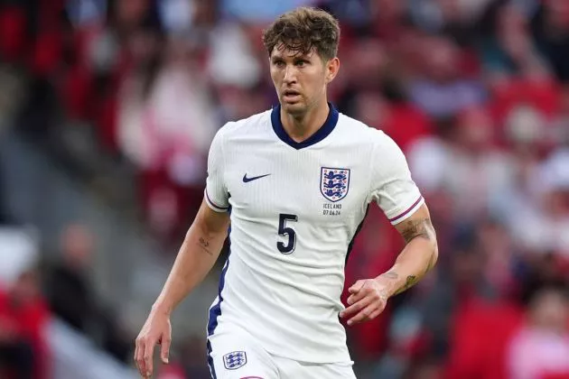 John Stones pictured playing for England