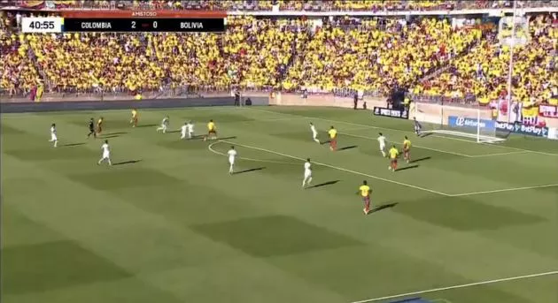 Luis Diaz in action for Colombia.