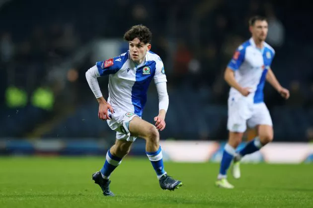 Rory Finneran of Blackburn Rovers looks on during the Emirates FA Cup Third Round match between Blackburn Rovers and Cambridge United at Ewood Park on January 06, 2024