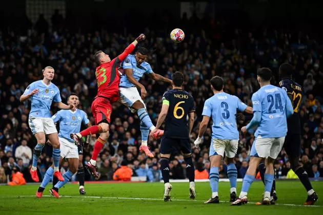 man city real madrid ucl lunin