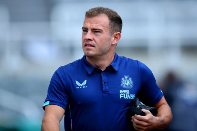 Ryan Fraser of Newcastle United arrives at the stadium prior to the Premier League match between Newcastle United and Crystal Palace at St. James Park on September 03, 2022.