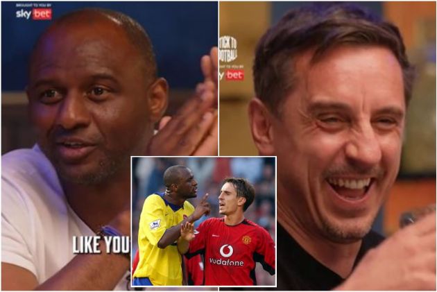 patrick vieira gary neville overlap