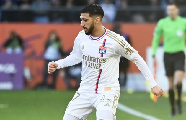 Said Benrahma in action for Lyon.