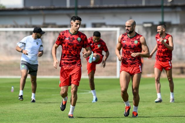 Morocco training Sofyan Amrabat