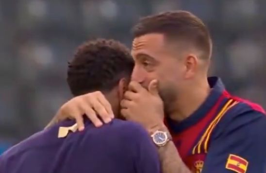 Video: Jude Bellingham shares touching moment with Spanish star before kick-off