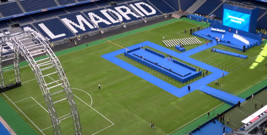 Video: Real Madrid’s Santiago Bernabeu looks unreal ahead of Kylian Mbappe presentation