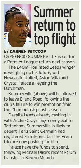 Crysencio Summerville Leeds United 