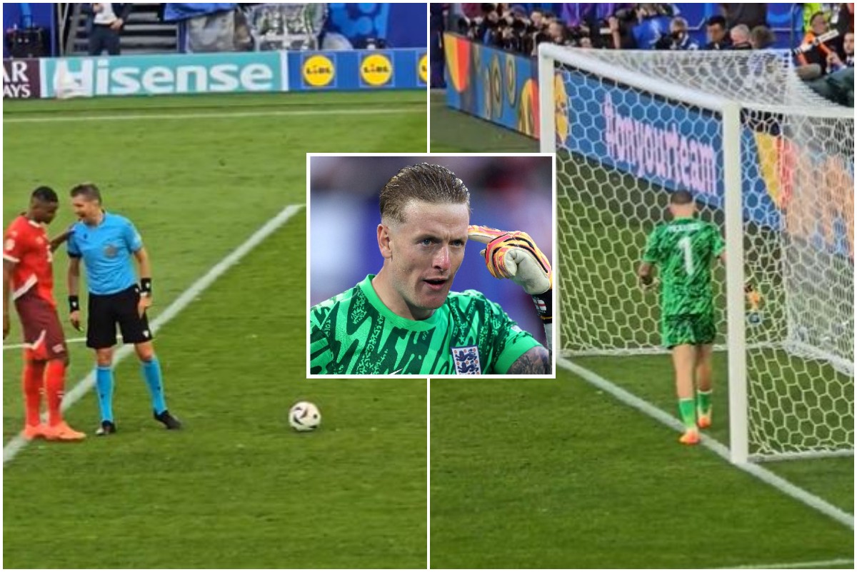 Video: Fan footage shows how Jordan Pickford’s brilliant mind-games before crucial penalty