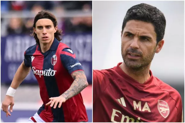 calafiori bologna arteta arsenal