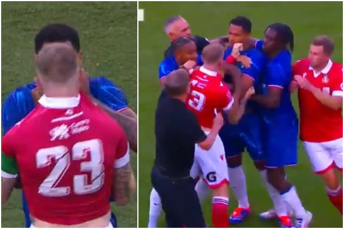 Video: Major brawl breaks out in Chelsea Wrexham friendly just two minutes into the game