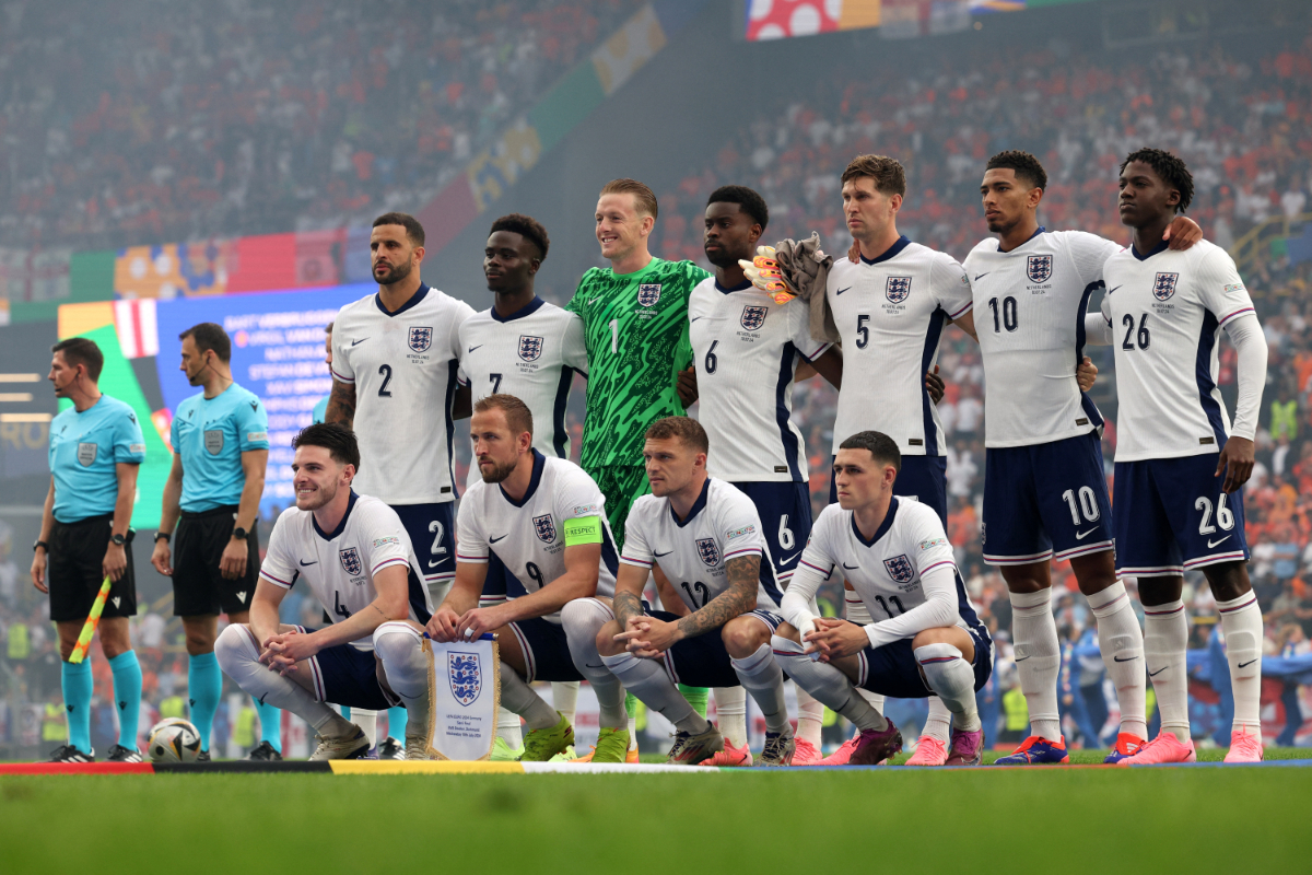 England first team stars involved in heated argument during Euro 2024 final