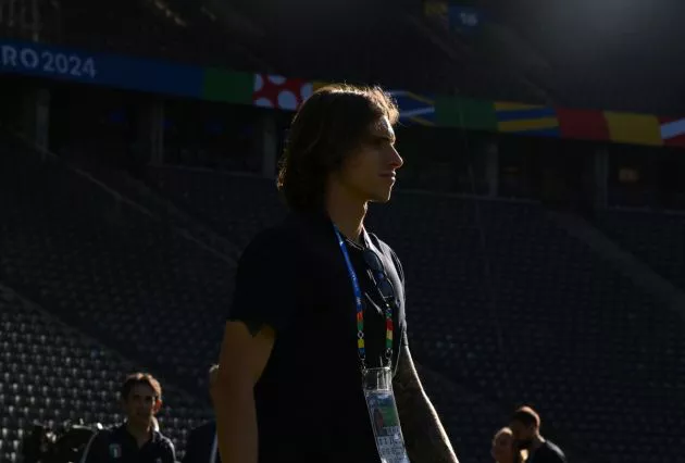 italy training riccardo calafiori