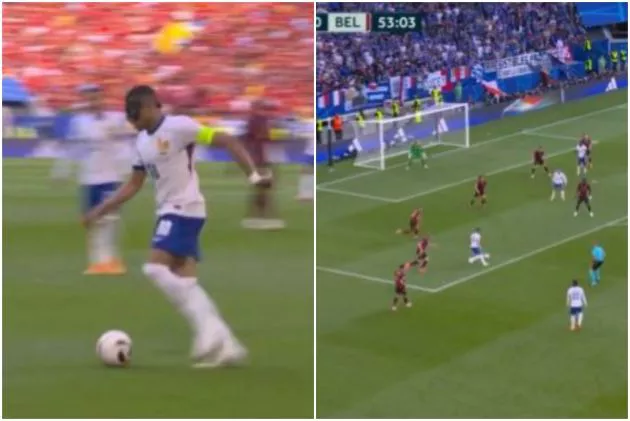 mbappe chance vs belgium